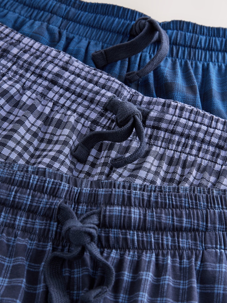 Ναυτικό μπλε καρό - Πιτζάμες Jersey Short 3 Πακέτο - Εικόνα 13 από 13