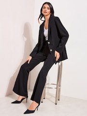 Friends Like These Black Stretch Twill Blazer - Image 1 of 5