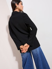 Friends Like These Black Stretch Twill Blazer - Image 5 of 5
