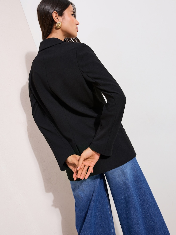 Friends Like These Black Stretch Twill Blazer - Image 5 of 5