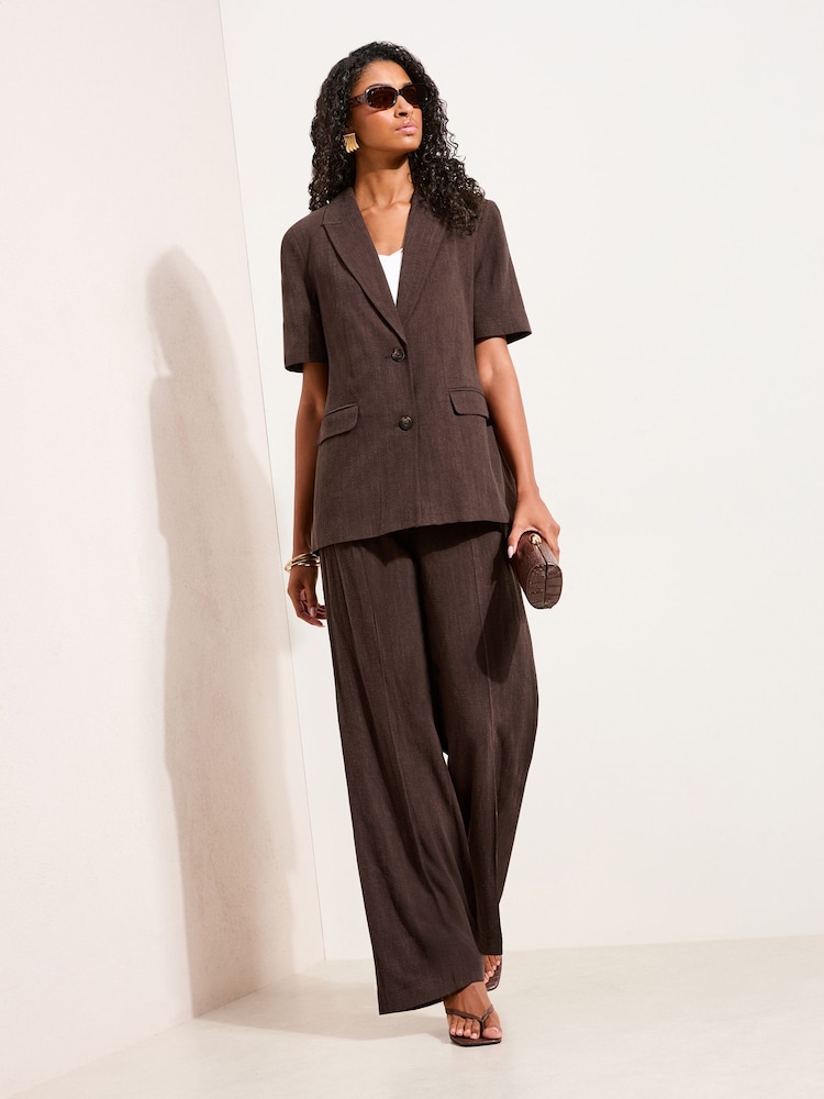 Friends Like These Wide Leg Trousers with Linen - Imagen 1 de 4