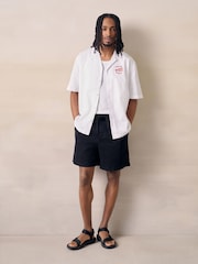 White Lobster Textured Short Sleeve Shirt - Image 2 of 4