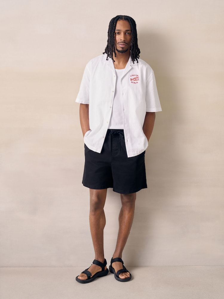 White Lobster Textured Short Sleeve Shirt - Image 2 of 4