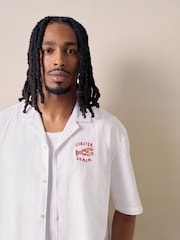 White Lobster Textured Short Sleeve Shirt - Image 4 of 4