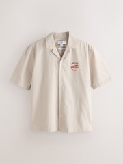 White Lobster Textured Short Sleeve Shirt - Image 5 of 7