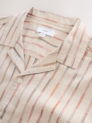 Ochre Yellow Textured Short Sleeve Shirt - Image 2 of 3