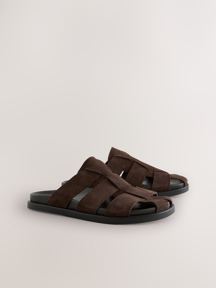 Braun - N. Premium Suede Gladiator Sandals - Bild 1 von 7