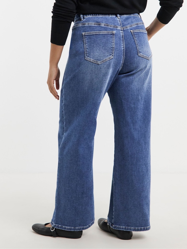 Simply Be Wide Leg Cosy Jeans - Bild 2 von 4