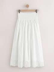Ecru Crochet Trim Maxi Skirt - Image 6 of 8