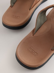 Tan Brown Flip Flops - Image 3 of 5