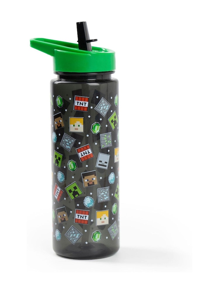 Vanilla Underground Black Minecraft Straw Water Bottle - Image 2 of 6 Vanilla Underground Black Minecraft Straw Water Bottle - Image 2 of 6