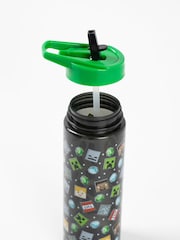 Vanilla Underground Black Minecraft Straw Water Bottle - Image 4 of 6
