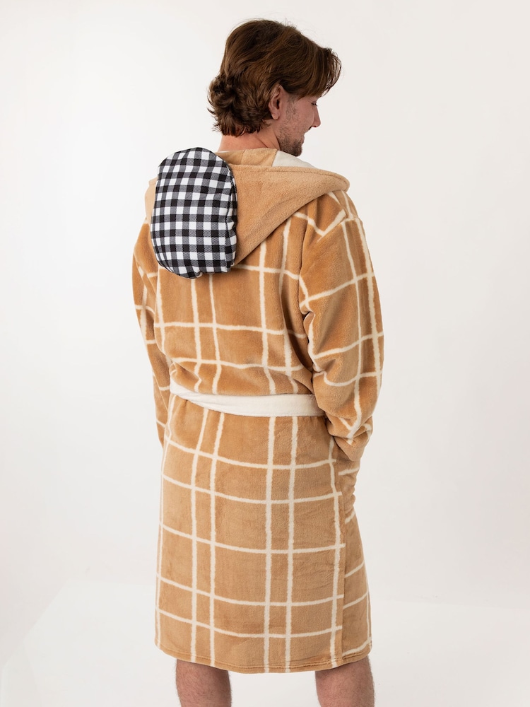 Vanilla Underground Brown Only Fools And Horses Hooded Bath Robe - Image 2 of 6 Vanilla Underground Brown Only Fools And Horses Hooded Bath Robe - Image 2 of 6