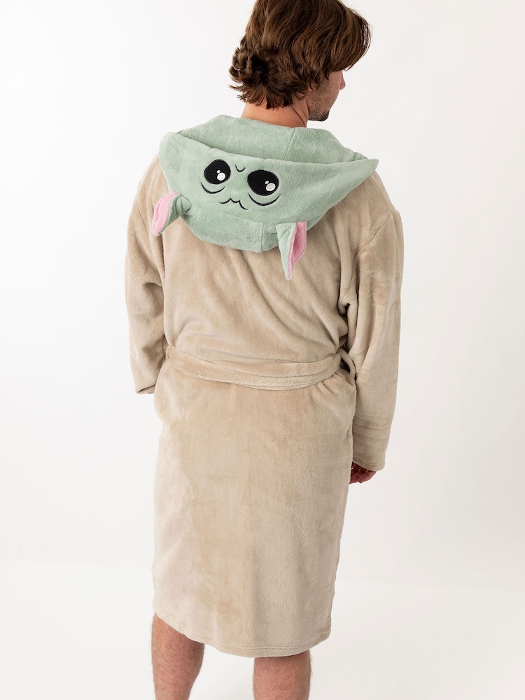 Vanilla Underground Brown Star Wars Grogu Hooded Bath Robe - Image 2 of 6 Vanilla Underground Brown Star Wars Grogu Hooded Bath Robe - Image 2 of 6