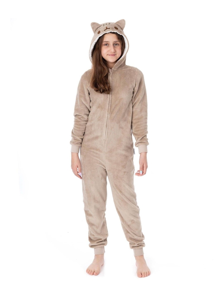 Vanilla Underground Brown Pusheen Onesie All-In-One - Image 1 of 6 Vanilla Underground Brown Pusheen Onesie All-In-One - Image 1 of 6