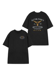 Vanilla Underground Black Yellowstone Short Sleeved T-Shirt - Image 1 of 6