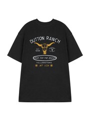 Vanilla Underground Black Yellowstone Short Sleeved T-Shirt - Image 3 of 6