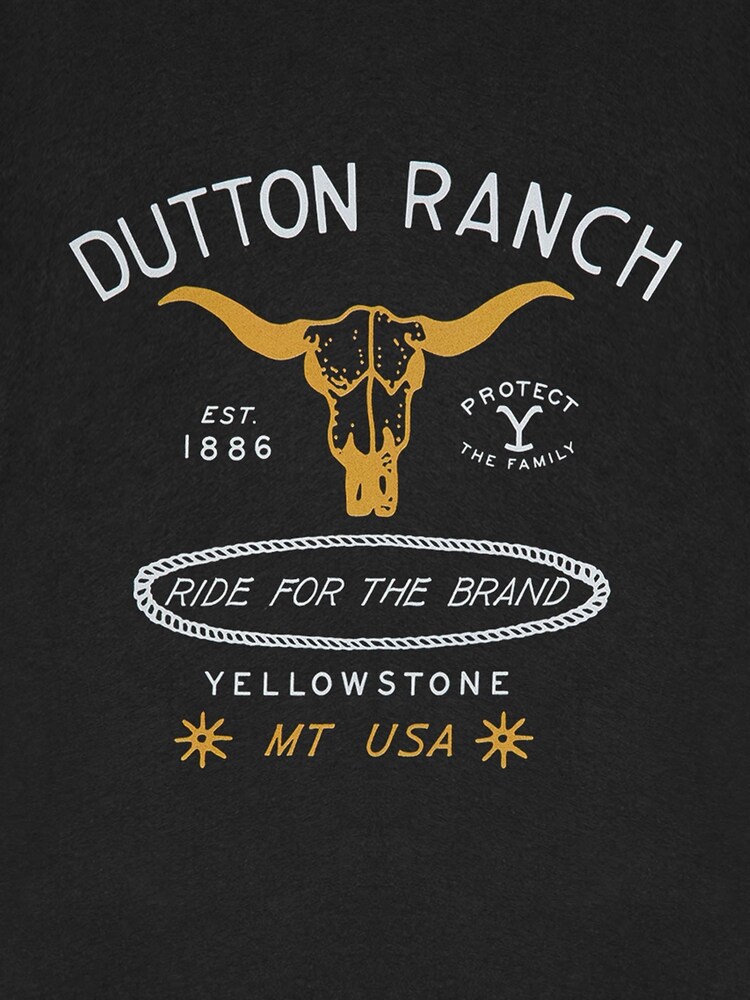 Vanilla Underground Black Yellowstone Short Sleeved T-Shirt - Image 6 of 6