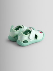 JoJo Maman Bébé Green Cherry Stripe Beach & Swim Shoes - Image 2 of 4