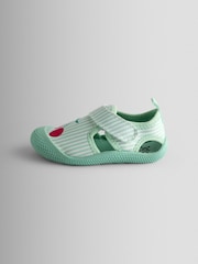 JoJo Maman Bébé Green Cherry Stripe Beach & Swim Shoes - Image 4 of 4