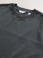 Black Edit Short Sleeve Sweat Top - Image 7 of 8