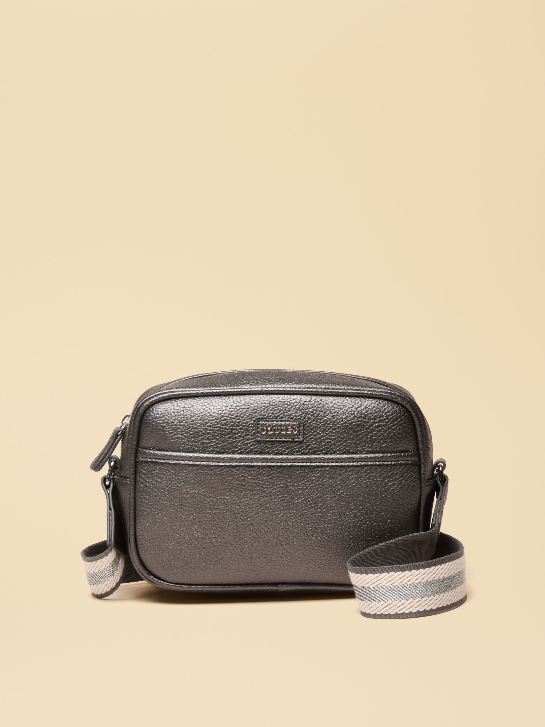 Buy Joules Trent Pewter Grey Cross Body Bag with Adjustable Thick