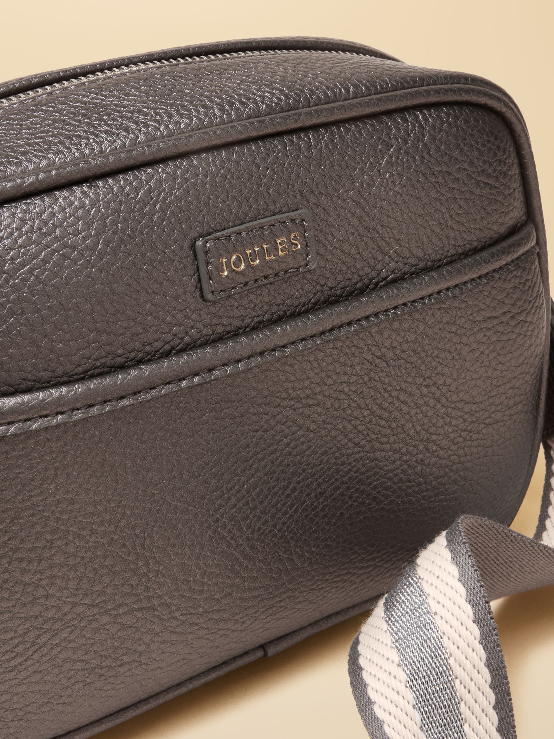 Buy Joules Trent Pewter Grey Cross Body Bag with Adjustable Thick