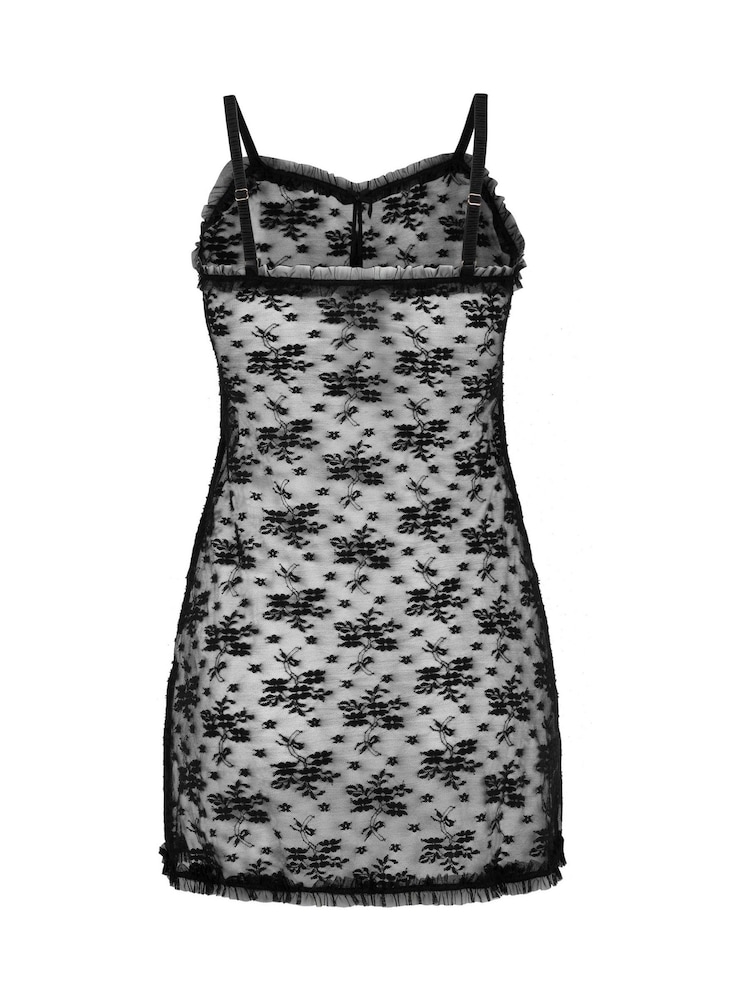 Hunkemoller Darcy Black Slipdress All-Over Lace - Image 5 of 5 Hunkemoller Darcy Black Slipdress All-Over Lace - Image 5 of 5