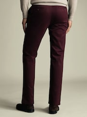 Charles Tyrwhitt Purple Dark Slim Fit Ultimate Non-Iron Chinos - Image 3 of 5
