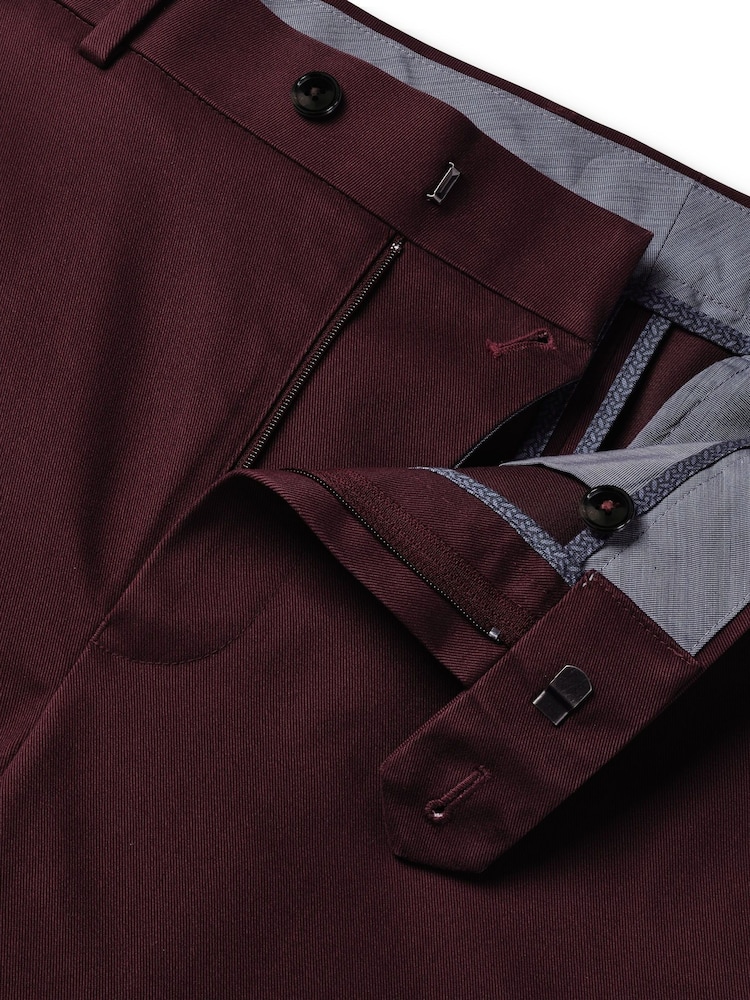 Charles Tyrwhitt Purple Dark Slim Fit Ultimate Non-Iron Chinos - Image 5 of 5 Charles Tyrwhitt Purple Dark Slim Fit Ultimate Non-Iron Chinos - Image 5 of 5