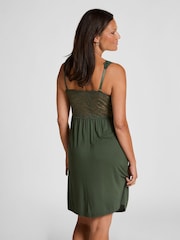 Hunkemoller Green Nova Jersey Slip Dress - Image 2 of 5
