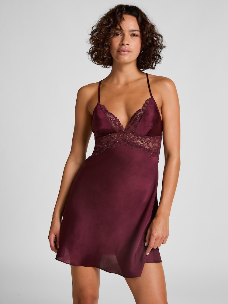 Hunkemoller Red Isadora Slipdress - Image 1 of 5 Hunkemoller Red Isadora Slipdress - Image 1 of 5