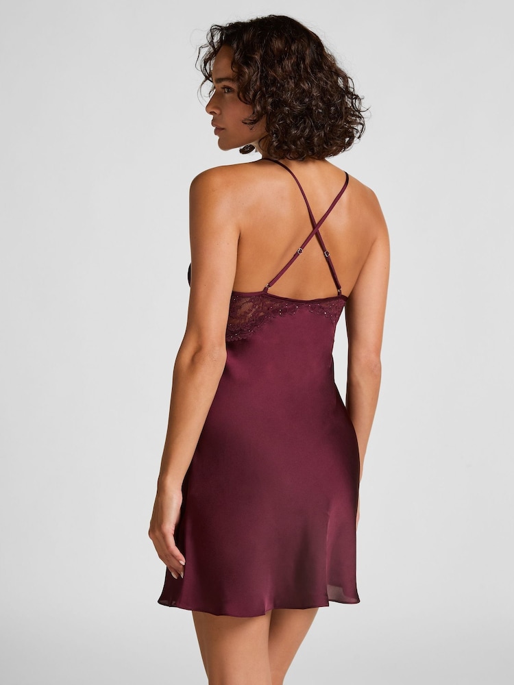 Hunkemoller Red Isadora Slipdress - Image 2 of 5 Hunkemoller Red Isadora Slipdress - Image 2 of 5