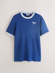 Blue EDIT Graphic Ringer T-Shirt - Image 6 of 8