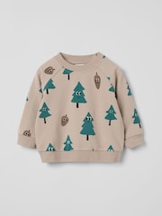 Polarn O. Pyret Natural Tree Print Jumper - Image 1 of 3