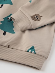 Polarn O. Pyret Natural Tree Print Jumper - Image 3 of 3