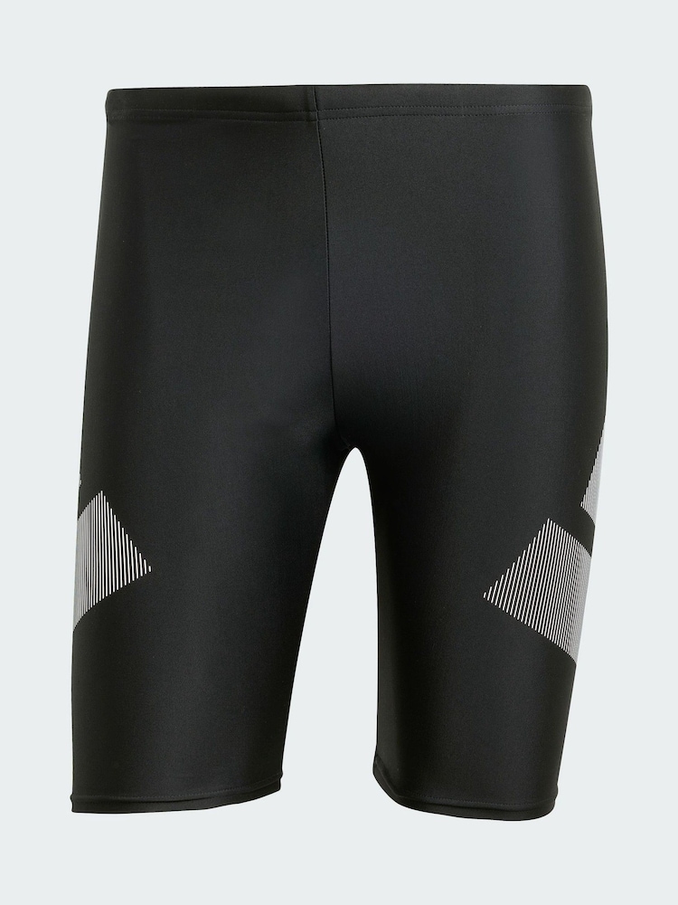 adidas Black Big Bars Swim Jammers - Image 5 of 5