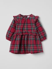 Polarn O. Pyret Red Woven Checked Dress - Image 1 of 2