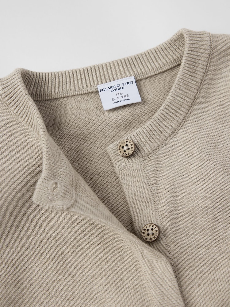 لون طبيعي - Polarn O. Pyret Cardigan - صورة 2 من 3 لون طبيعي - Polarn O. Pyret Cardigan - صورة 2 من 3