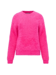 French Connection Pink Lucile Mock Neck Jumper - Image 6 of 6