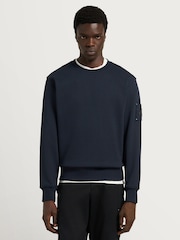 Moose Knuckles Blue Hartsfield Crew Neck Sweatshirt - Image 1 of 8