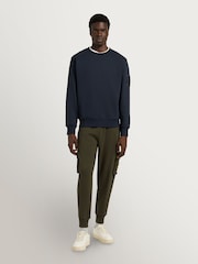 Moose Knuckles Blue Hartsfield Crew Neck Sweatshirt - Image 3 of 8