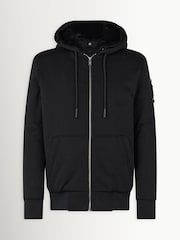 Moose Knuckles Black Classic Bunny Hoodie with Faux Fur Liner - Image 4 of 6