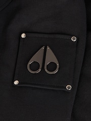 Moose Knuckles Black Classic Bunny Hoodie with Faux Fur Liner - Image 6 of 6