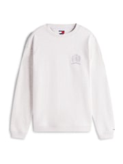 Tommy Jeans Grey Relaxed Jumper - Image 5 of 5