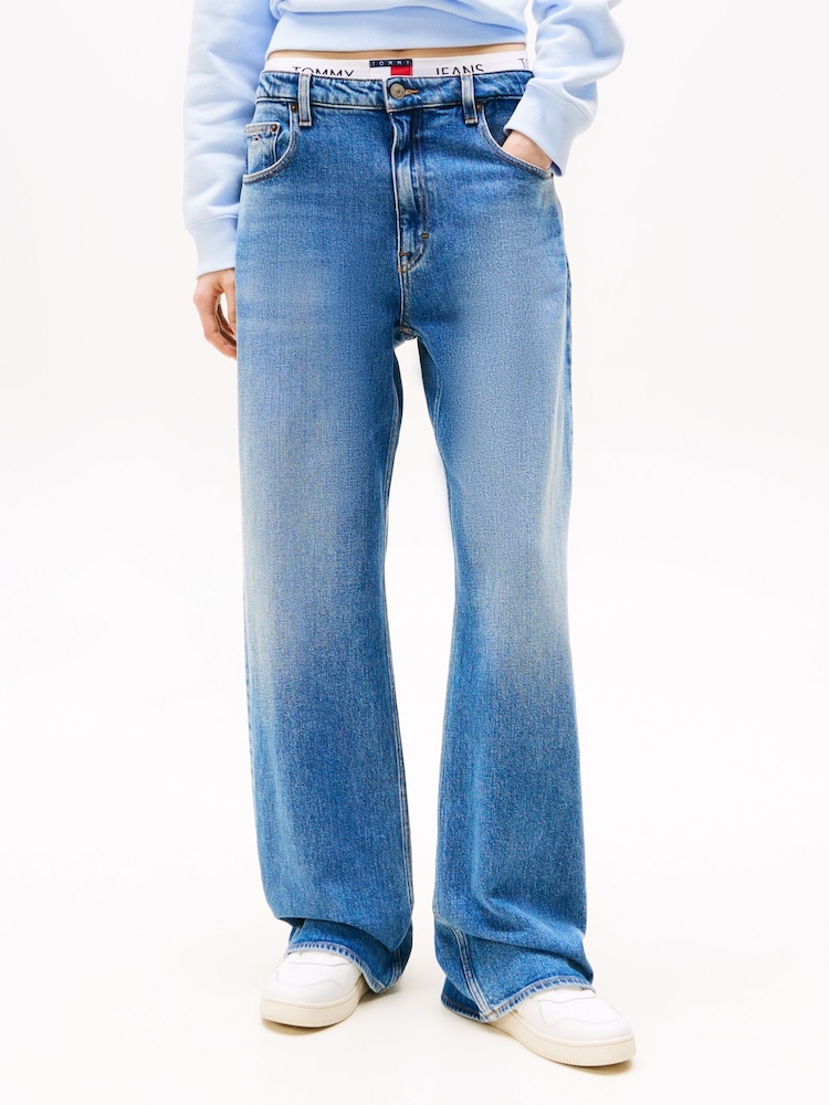 Tommy Jeans Blue Relaxed Straight Jeans - Image 1 of 6 Tommy Jeans Blue Relaxed Straight Jeans - Image 1 of 6