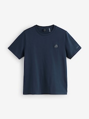 Moose Knuckles Blue Crescent Short Sleeve Logo T-Shirt - Image 1 of 1