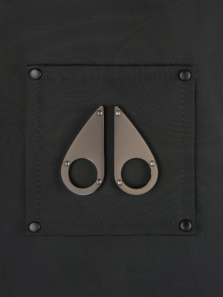 Moose Knuckles Black Roland Reversible Bunny Jacket - Image 7 of 7