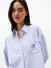 Tommy Jeans Blue Stripe Shirt - Image 4 of 5