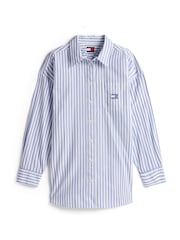 Tommy Jeans Blue Stripe Shirt - Image 5 of 5